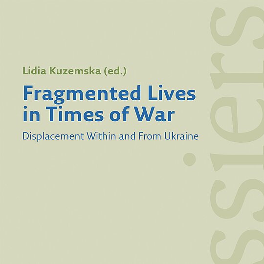 Cover of the book with blue text on a sage background.